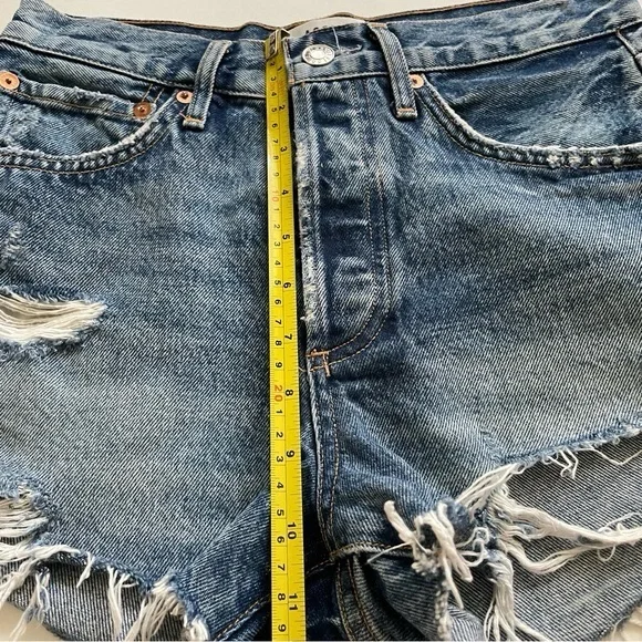 AGOLDE Parker CutOff Denim Short in Clutch - Picture 12 of 13